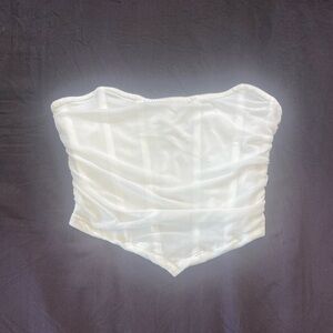 Corset top, white, women’s size - 2